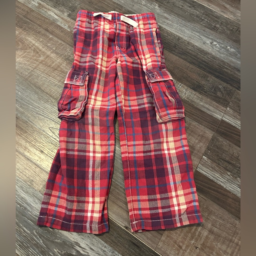 50%offw❤️ Mini Boden plaid cargo pants tartan boys 7 Year 131